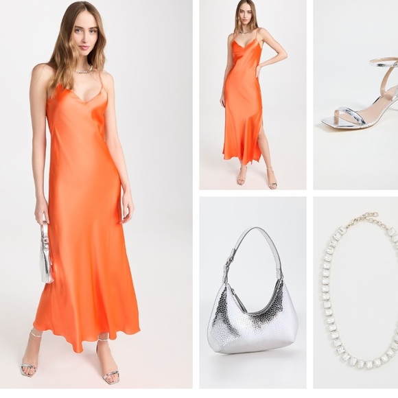 Sam Edelman Silver Rayelle Goatskin Leather Heels - Picture 4 of 16